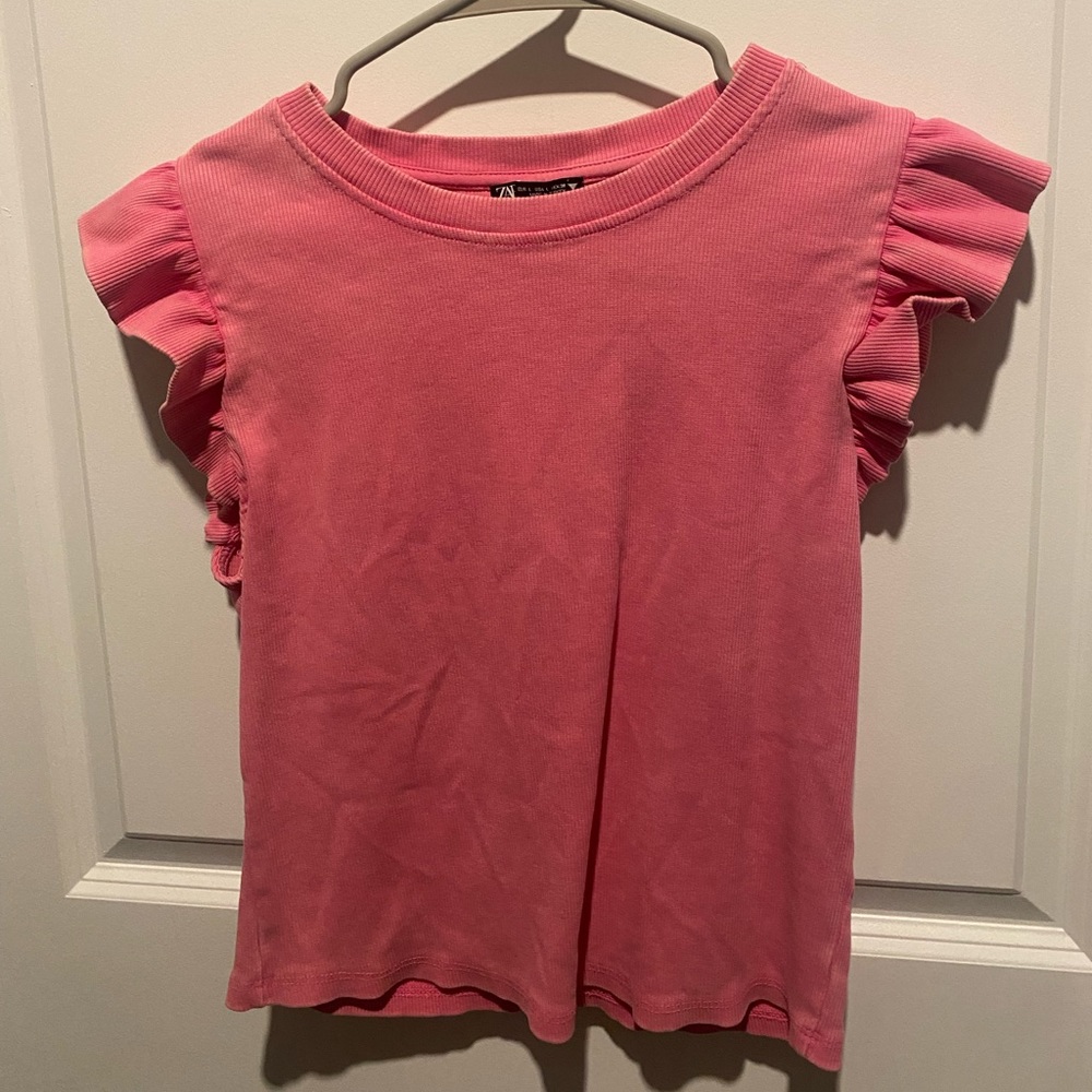 Pink Ruffle Zara Top